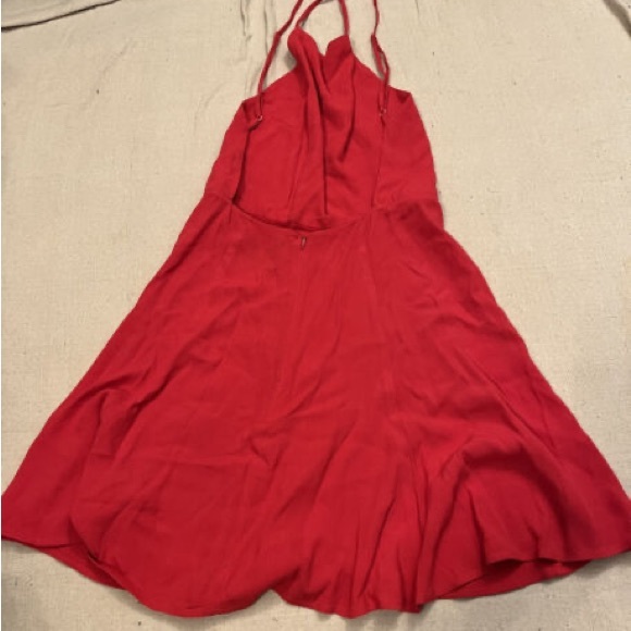 The Reformation Dove Dress in Red - Picture 6 of 7